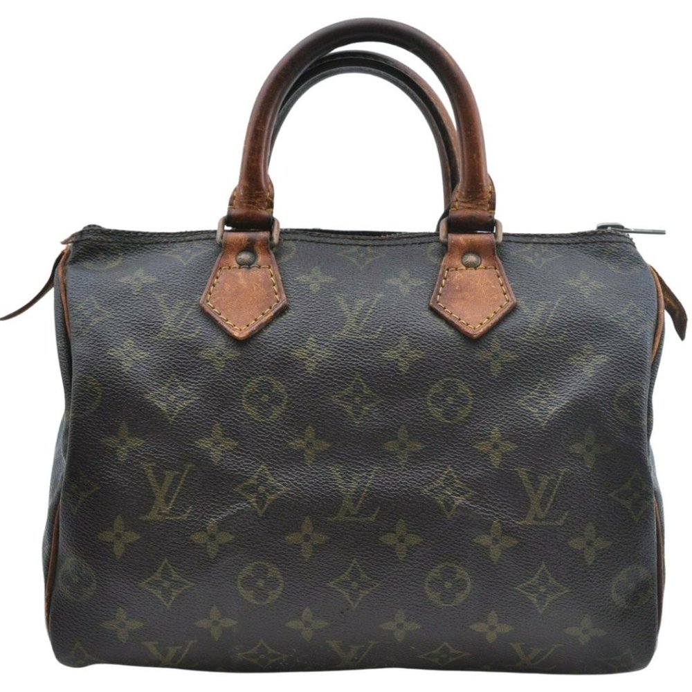 Auth Louis Vuitton Speedy 25 Satchel #39171L21B